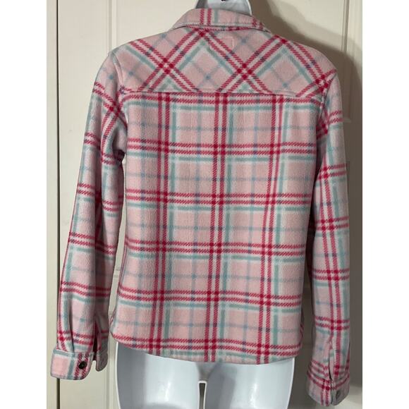 Weatherproof Pink Plaid Sherpa Lined Snap Closure Jacket Girls L(14-16) - Picture 3 of 8